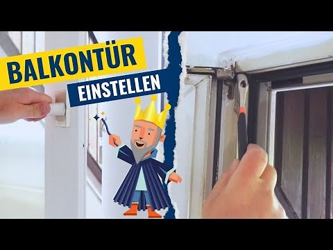 Adjusting a balcony door – How to repair a jammed or grinding balcony door