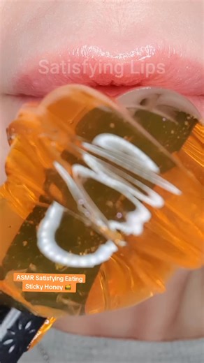 Satisfying Sticky Honey Eating ASMR