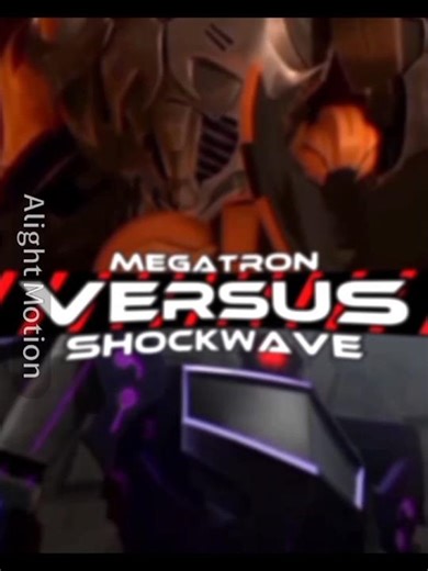 Megatron vs shockwave (both prime) #transformers#transformersprime
