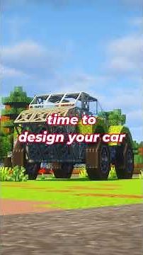 Minecraft Create Mod Racecar Tutorial #Minecraft #CreateMod #MinecraftShorts