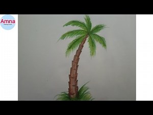 How to draw a palm tree step by step |Easy drawing for beginners |
