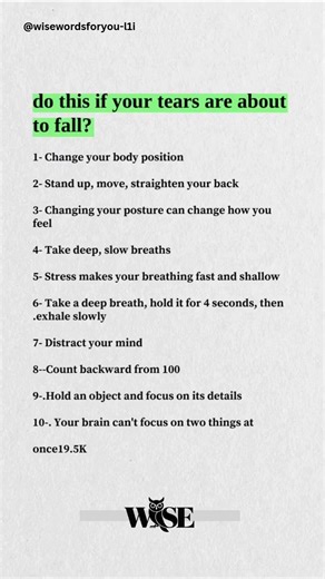 Do This If Your Tears Are About to Fall (Psychology Trick) #wisewords #motivation #selfimprovement