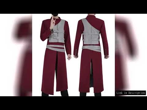 HOLOUN Anime Gaara Cosplay Costume Coat Pants Vest Belt Animation Convention Halloween Christmas Gif