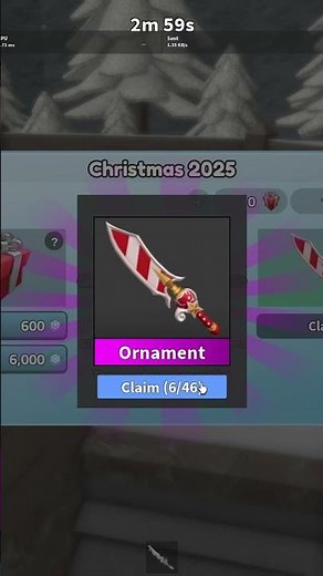 claiming ornament knives in mm2!