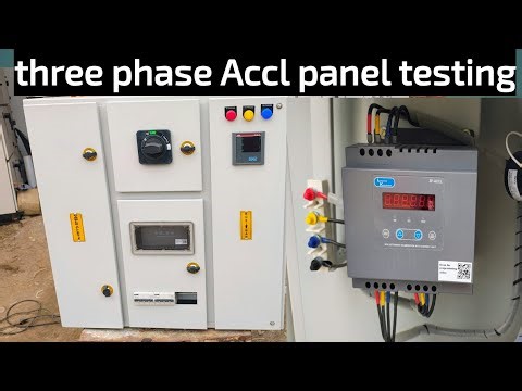 Three phase Accl panel testing
