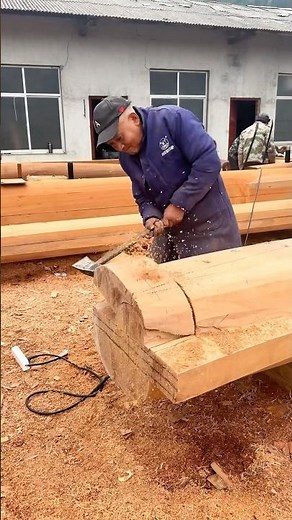 Making wooden beams: A process of crafting durable beams for construction