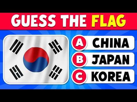 Guess 35 Famous World Flags 🌍 | Ultimate Flag Quiz Challenge 🧠 (Test Your Geography Skills!)