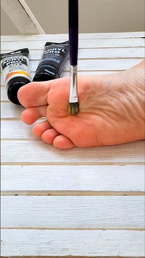Tickling My Sole with a Brush 🖌 ASMR