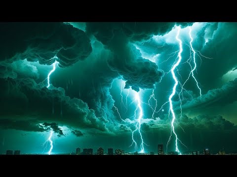 99% Goodbye Insomnia with Powerful Thunder, Strong Storm, Heavy Rainfall & Howling Wind at Night🌙#22