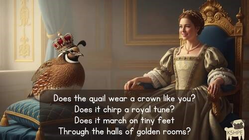 Music: Questions For The Queen Song Classroom Songs Reading Lyrics Sing-along