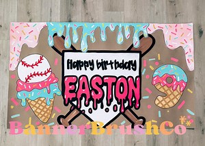 Custom Painted Banner – Personalized Party Decoration – Any Occasion Birthday, Baby Shower, Graduation, Wedding, Sports & Events Backdrop - Etsy