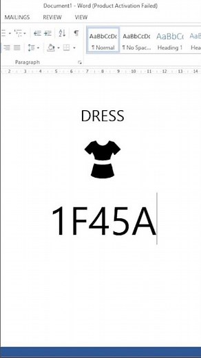 How to Draw a Dress in Microsoft Word | Easy Shapes Drawing Tutorial