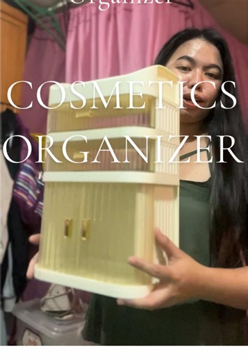 Desktop beauty cosmetics organizer four layer with drawer and cabinet #makeuporganizer #desktoporganizer #cosmeticsorganizer #organizer #creatorsearchinsights