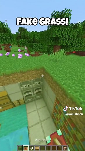 Create Realistic Fake Grass in Minecraft