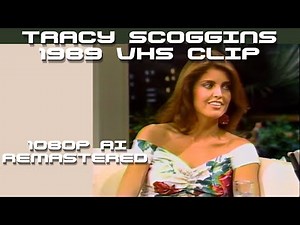 Tracy Scoggins - The Pat Sajak Show remastered (1989)