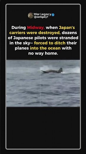 The Day Japan’s Pilots Looked Down… and Saw Only Burning Ocean. #ww2 #shorts