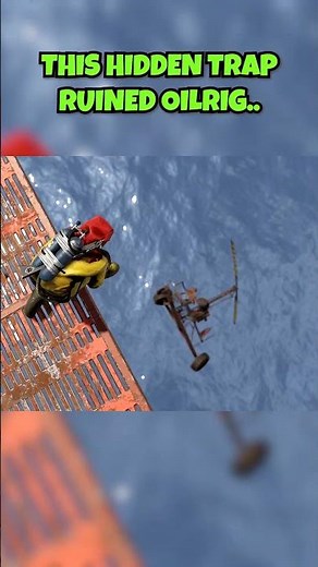 My Hidden Trap Ruined Oilrig in Rust..