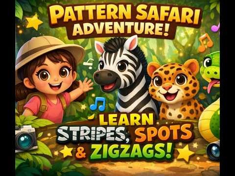 🦓 Zara's Pattern Safari Adventure! Stripes, Spots & Zigzags 🌈