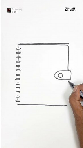 how to draw a diary / diary drawing #drawing
