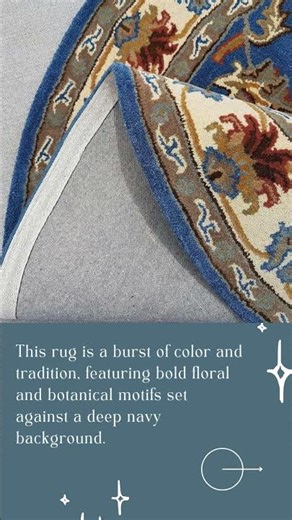 Blue Persian Area Rug Ideas | Luxury Traditional Floral Carpet Inspiration ✨ @aarishrugs
