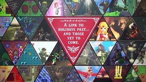 Nintendo holiday greeting comes with footage of Link shield snowboarding in Zelda: Breath of the Wild