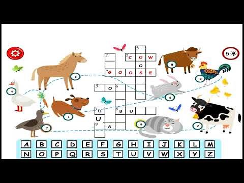 Crossword For Kids - Word Games For Kids