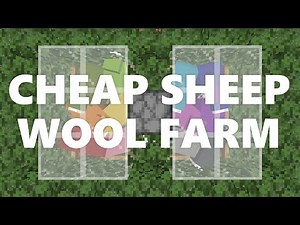 Minecraft Elegance: Cheap Sheep Wool Farm (Java 1.16.4+)