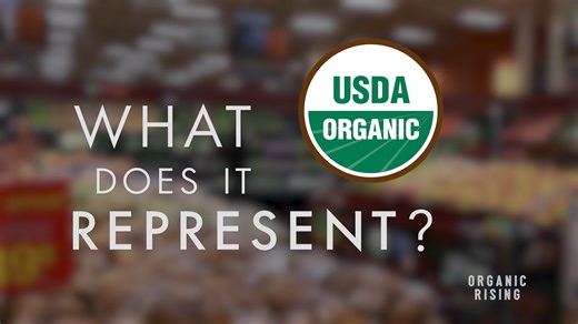 ORGANIC RISING - Demystifying Organic Agriculture See the Award-Winning Documentary Today: www.OrganicRisingFilm.com WHAT does the USDA Organic Label represent? It is the only food label that assures: -GMOs are forbidden -Glyphosate, Atrazine, 2,4-D and Dicamba and over 900 synthetic pesticides and fertilizers used in conventional agriculture are forbidden -All USDA certified organic farms and operations require an annual inspection for certification See how YOU can engage in the process of what