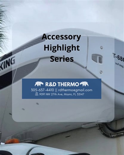 The compressor is the heart of your reefer unit — it circulates refrigerant, enabling your cargo to stay at the right temperature A healthy compressor = reliable cooling and longer unit life. #AccessoryHighlight #ThermoKing #RDThermo #ReeferMaintenance #ColdChainExperts #MiamiBusiness | R&D Thermo