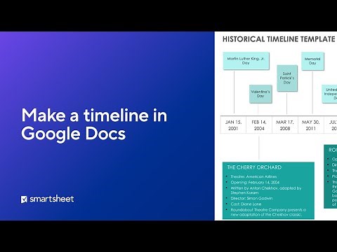 How to Make a Timeline in Google Docs with a Template