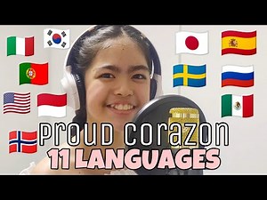 Proud Corazon in 11 DIFFERENT LANGUAGES (Disney Coco) - Anthony Gonzalez | Hannah Ortiz