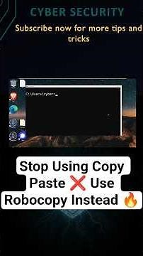 Stop Using Copy Paste ❌ Use Robocopy Instead 🔥 ‪@CyberSkills1‬