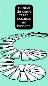 como fazer escada no blender,como modelar no blender,como fazer escada circular no blender