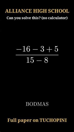 Order of Operations: Can You Solve It? | KCSE Form 3 Maths Revision & Answers #Shorts