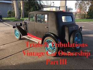 RILEY 9 Engine reassembly, horn overhual, Trials & tribulations of vintage car ownership part 3