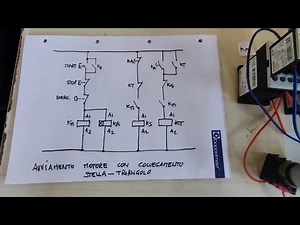Simple control circuit diagram for a star-delta motor starter