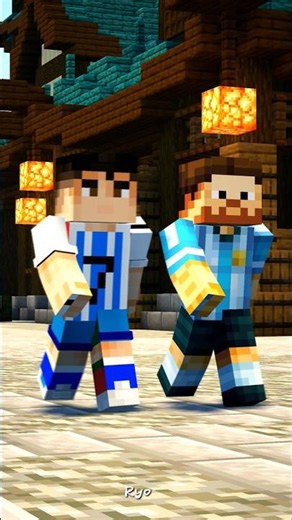 Minecraft time traveler kicks a rock #shorts