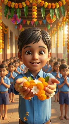 Saraswati Puja in School 🕉️📚 | Claymation Animation (MittiMotion)