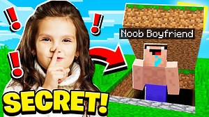 I FOUND noob Girl's SECRET BASE in Minecraft! | Eystreem Gaming