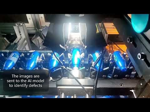 AI vision for print quality inspection on bottles