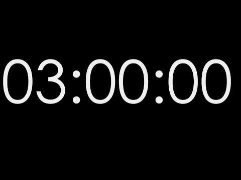 3 Hour Timer ⏱ Clean Countdown Timer (No Music)