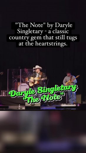 "The Note" is a country song performed by American country music artist Daryle Singletary. It was released in 1998. The song tells the story of a man who finds a heartfelt note from his former lover that brings back memories and stirs up emotions. #DaryleSingletary #TheNote #CountryMusic #ClassicSong #CountryBallad #EmotionalMusic #Nostalgia #LoveAndLoss #CountryMusicLegend #MarkNesler #TonyMartin #TimelessMusic | Twang Country