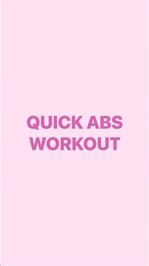 Quick Abs Workout
