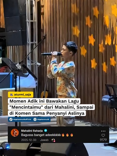 Emang sebagus itu 😍 [via: @aturmi_saja] #mahalini #mahaliniraharja #mencintaimu #coverlagu #dagelanmusik