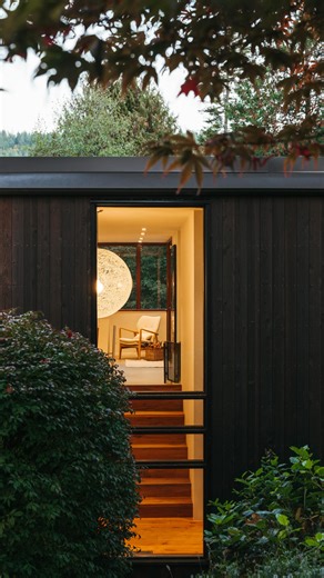 West Coast Modern on Instagram: "As the story reveals: The Madrona House is a quiet, confident corrective—where value is defined not by excess, but by restraint. Originally designed by Barry Downs and Fred Hollingsworth in 1967, and thoughtfully reimagined by @burgersarchitecture, this nature retreat is set within West Vancouver’s Gleneagles neighbourhood, unfolding beneath a canopy of mature firs. Cedar, stone, expansive glazing, and a carefully sequenced arrival create a rare balance between a