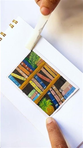 library painting #easytutorial #painting #shorts