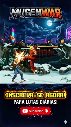 TERRY VS KEN [MUGENWAR] #terry #ken #mugen #retrogames #oldschoolgaming