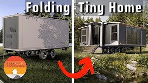 Foldable EXPANDING Tiny House on Wheels - unfolds to 22 ft wide! 🤯 | Tiny House Expedition