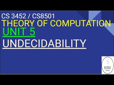5.2 Undecidability Basics in Tamil