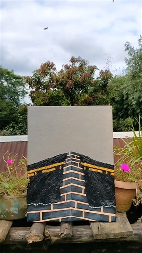 Kaaba painting | Acrylic painting on canvas . . . #islamicart #kaabapainting #kaaba #canvaspainting #acrylicpainting | Crafts Life